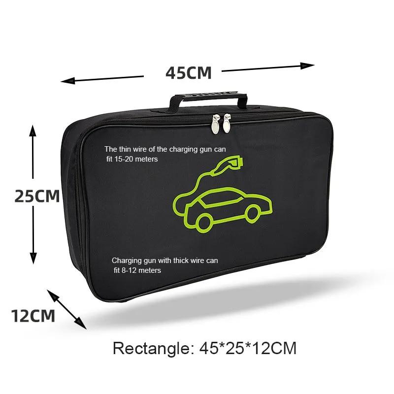 Портативная сумка для хранения автомобильного зарядного кабеля EV для BYD YUAN EV PRO 2021-2023, водонепроницаемая коробка для хранения багажника, аксессуар