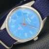 VINTAGE HMT JUBILEE HAND-WINDING INDIAN MENS SKY BLUE COLOR DIAL WATCH A700115-5 R201-a700115