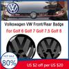 2026 Горячее Для VOLKSWAGEN VW 2 шт. Передний и Задний Значок Для VW Golf 6/Golf 7/Golf 7.5/Golf 8 Не Влияет на ACC Модифицированный Черный Значок F