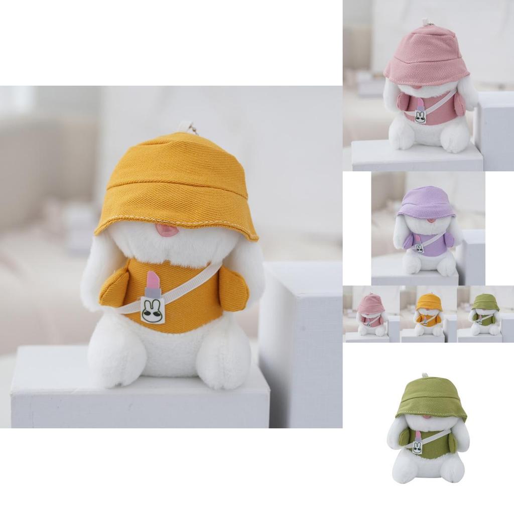 Stylish Pink Bunny Keychain Lovely Car Accessory And Backpack Charm For Trendy Girls