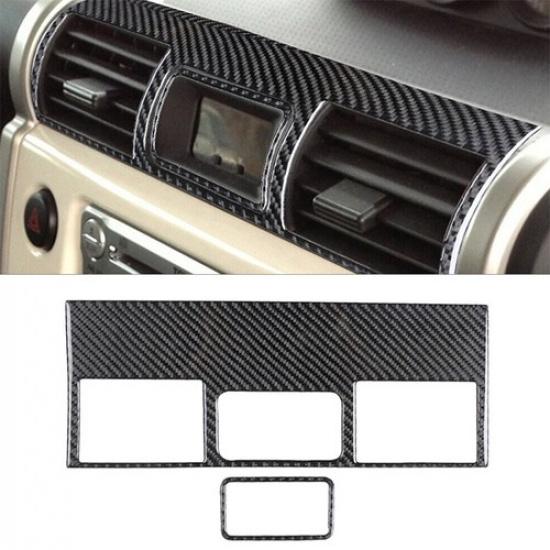 Carbon Fiber Interior Center Air Vent Cover Trim For FJ Cruiser 2007-14