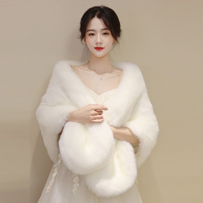 Свадебная шаль, женские аксессуары, имитирующие волосы животных, модное платье Cheongsam с шарфом