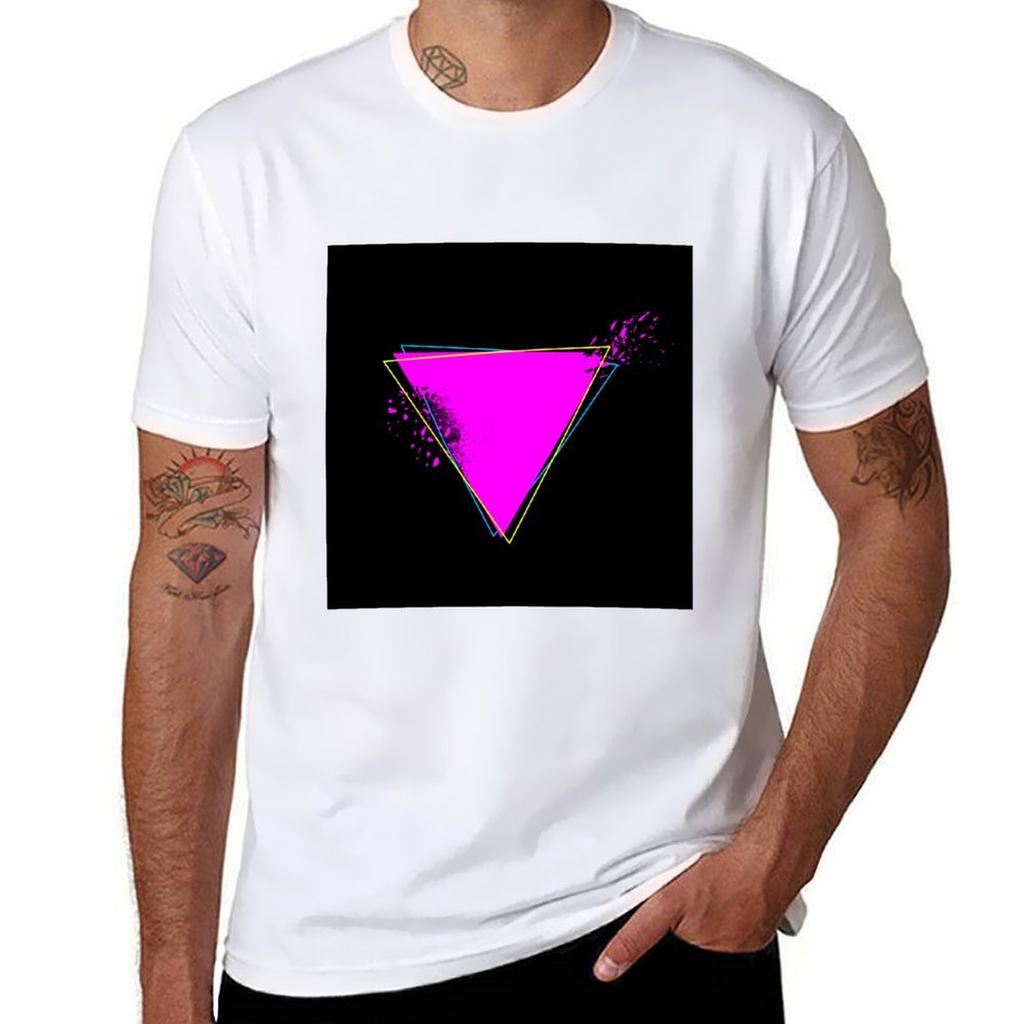 Bursting Vivid Triangle Aesthetic Tshirt Casual Daily Graphic Tee