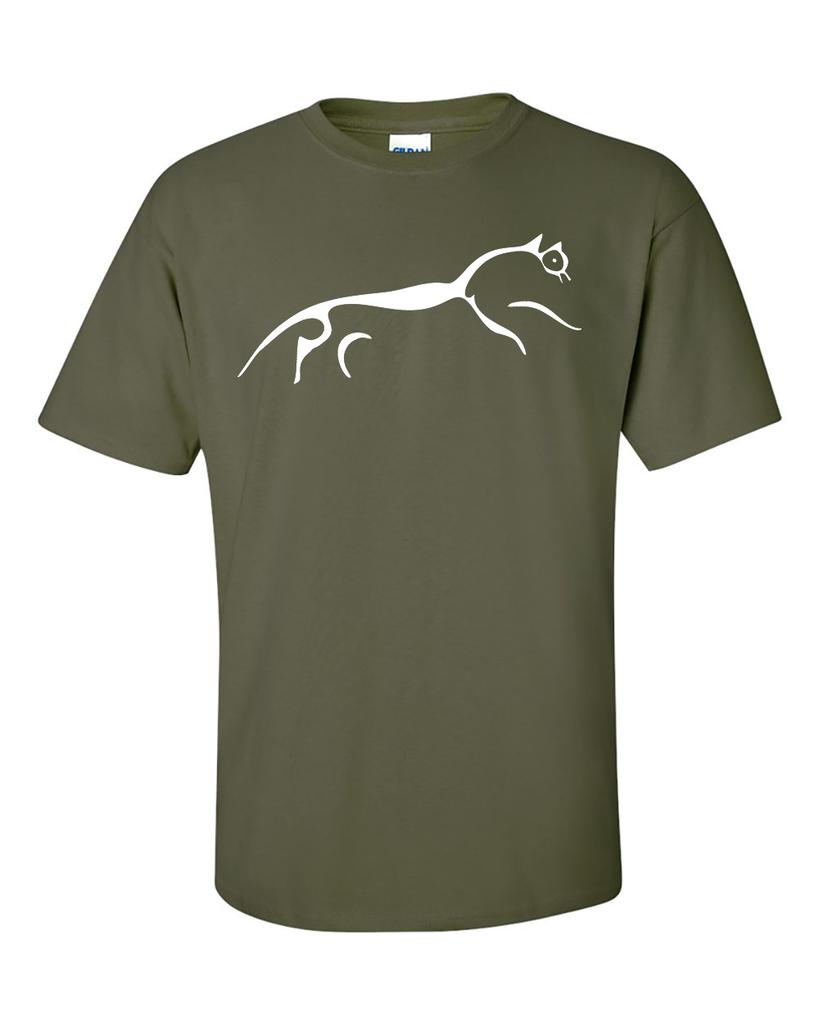 Uffington White Horse Chalk Drawing Prehistoric Hill Figure T-shirt