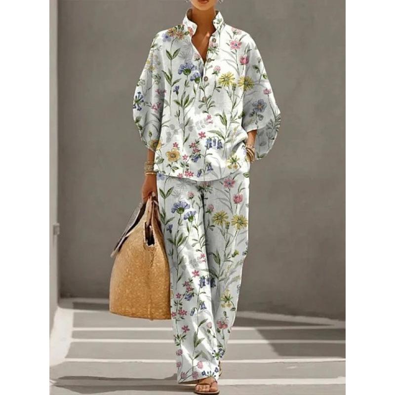 1116 New Women's Shirt Set Casual Urban Suit Women's Clothing