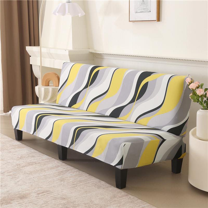 Чехол-футон для дивана без подлокотников, чехол для складного дивана, чехол для дивана, моющийся, защитный чехол для мебели для дивана без подлокотников