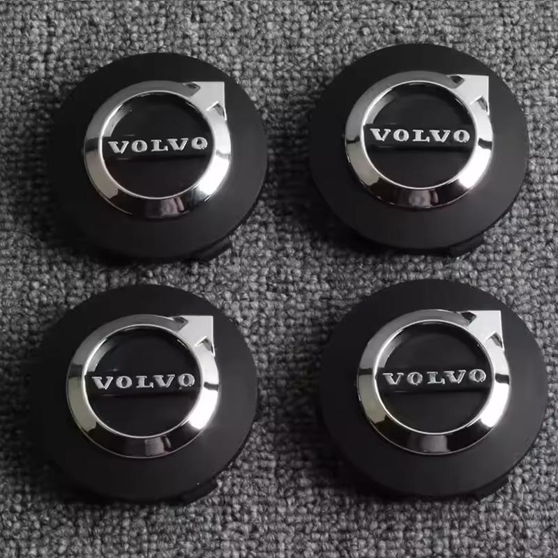 4Pcs ABS 64mm Car Wheel Center Hub Center Cap Rim Hub Dustproof Cover Emblemem For Volvo S60 S60L S80 S80L S90 V40 V60 V90 XC60