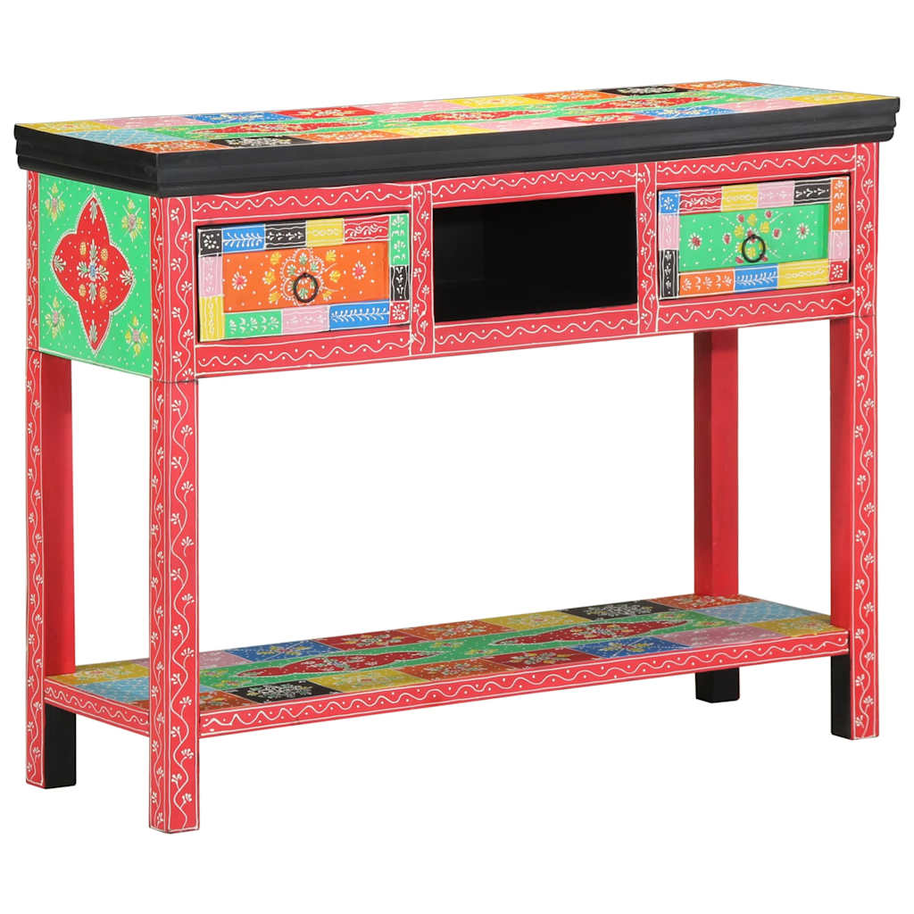 Console Table with Drawers Multicolored 100 x 30 x 77 cm
