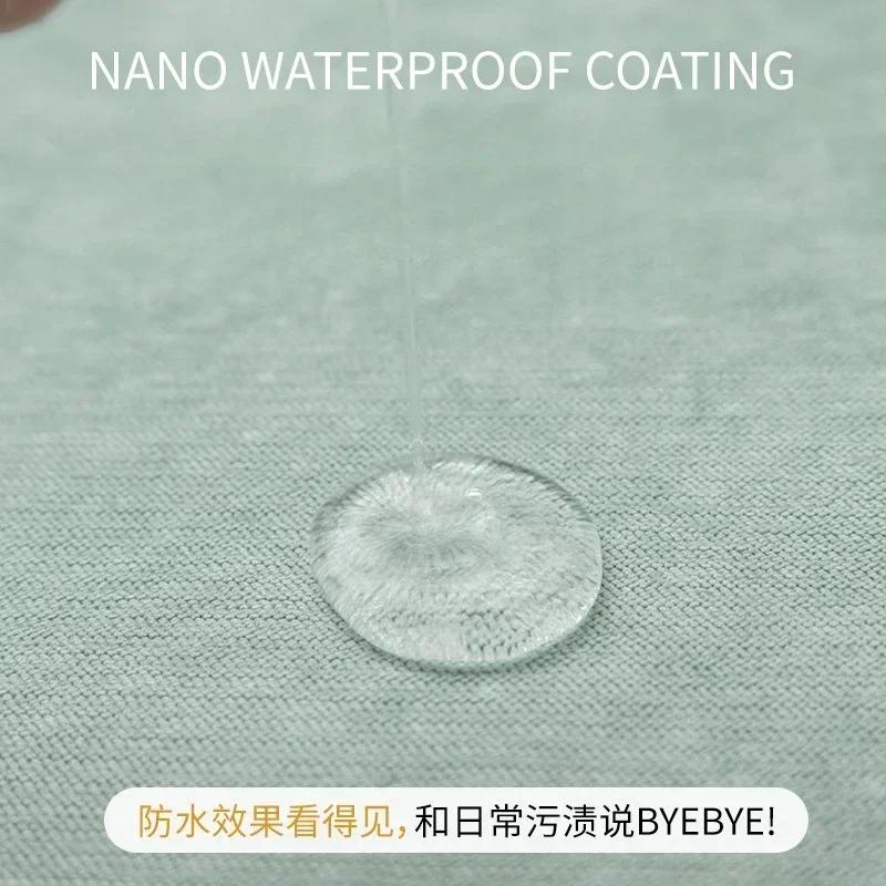 Modern Minimalist Solid Color Waterproof Sofa Mat Urinary Barrier Anti Cat Scratch Sofa Covers Chenille Anti-skid Cover Cloth