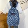 School Bag Women's Denim Backpack Middle School Student Travel Backpack