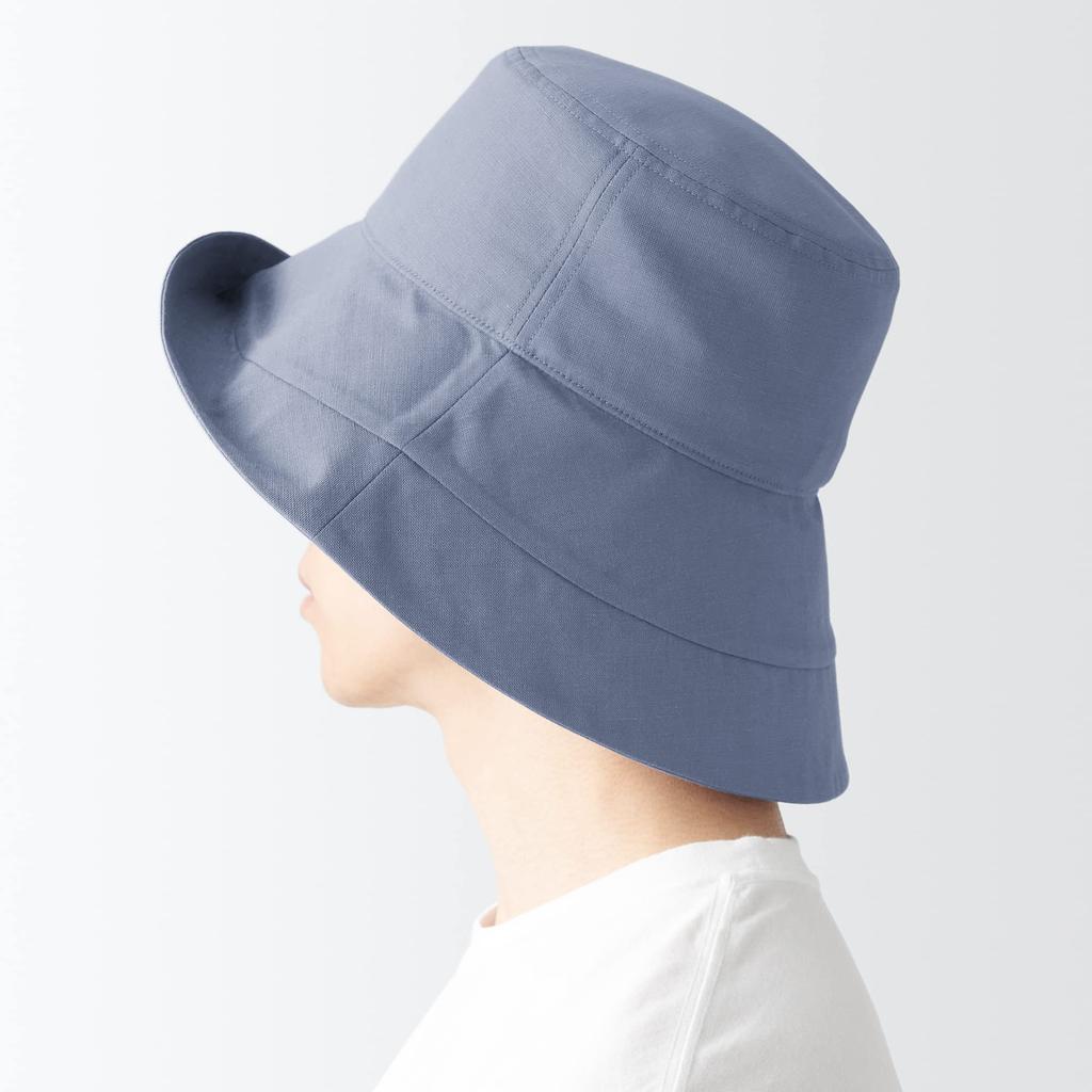 MUJI UV Protection Lyocell Linen Мойва DBA36A3S Дымчато-голубой 55-57.5 см