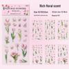 Tulip Notebook Sticker Set - PET Retro Plant Landscaping Decor