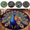 Non-slip Peacock Carpet Soft Door Gasket Durable Blanket  for Living Room Tea Table Bedside