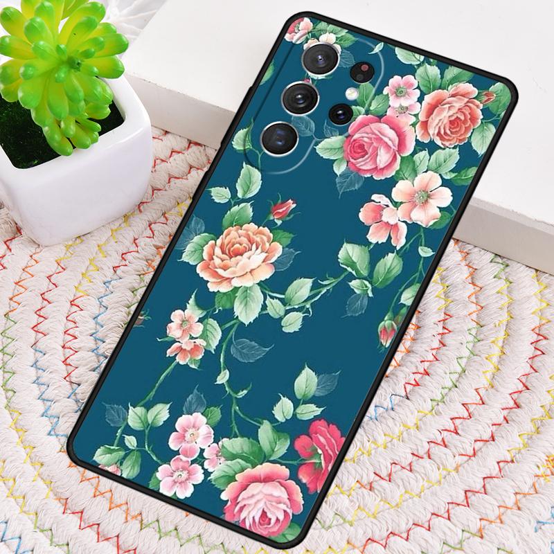 Цветочный узор Цветок Чехол для телефона для Samsung Galaxy note 10 pro S26 Ultra S23 S24 FE S25 S21 S22 PLUS противоударный Чехол
