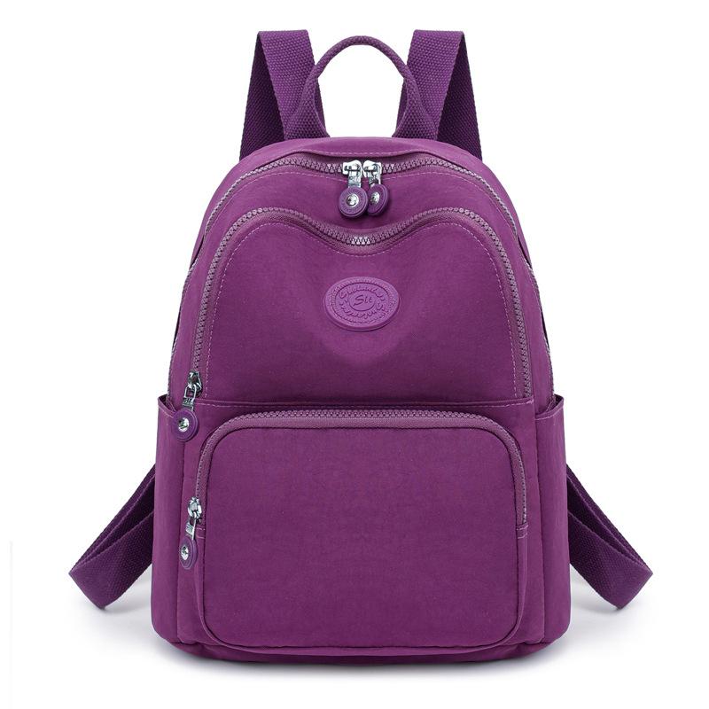 Nylon Women's Backpack Student Schoolbag Mother Travel Bag