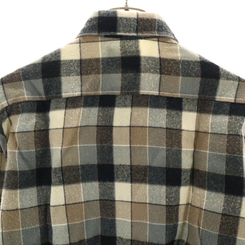 COUNTRY Squire byBlock 80s vintage check Long sleeve shirt Gray Men's Used