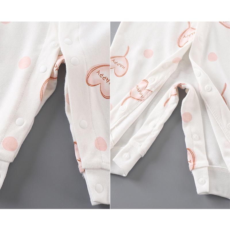 KIDDIEZOOM Комбинезоны с длинными рукавами для маленьких мальчиков и девочек, весенне-осенние детские комбинезоны, одежда для ползания из 100% хлопка, однобортная одежда без костей