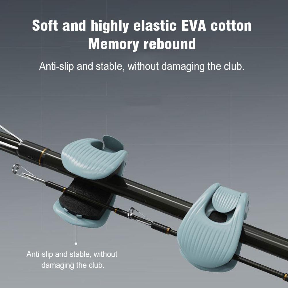 4 шт. Держатель для удочки - Портативные разборные зажимы для удочки для земли/автомобиля/стены/пляжа, Автоматически фиксирующийся ремешок-держатель для удочек