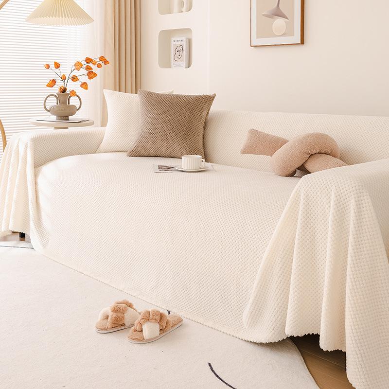 Universal Sofa Towel High Sense Autumn and Winter Sofa Blanket Plush Dustproof Sofa Cover Cloth