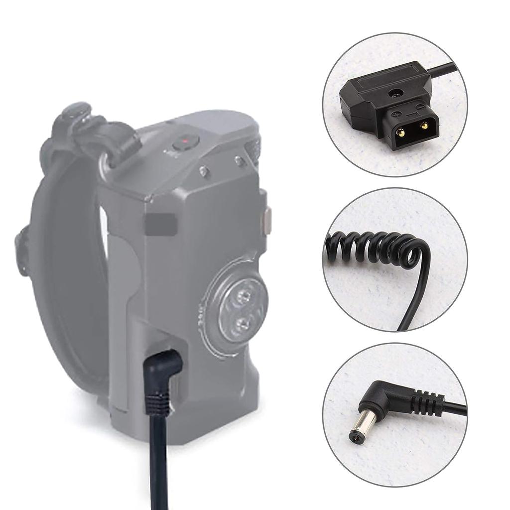 D-Tap to DC5.5x2.1MM Прямоугольный спиральный кабель для мониторов Кабель питания для камеры Bmcc Bmpc Кабель питания 35 см Нерастянутый провод