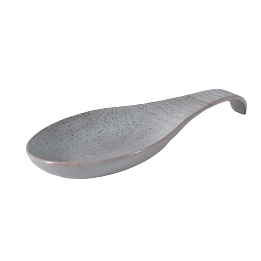 European Style Ceramic Spatula Rest Anti-skid Texture Ladle Holder Utensils Holder Easy To Clean