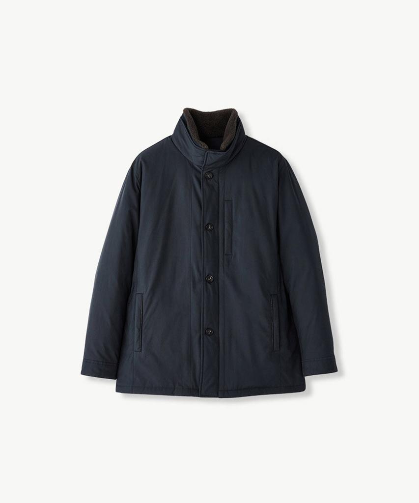 STCO Diems Fur Collar Coat Jumper Navy (Classic Fit)_Djpud02Csn
