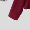 INCERUN Autumn Men Lapel Neck Long Sleeve Corduroy Casual Short Jackets Coats