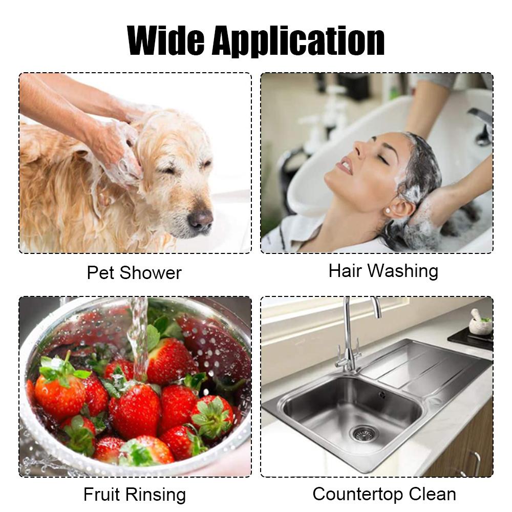 Душевая головка, смеситель, распределительный клапан для дома, ванной, кухни, 3 режима, набор адаптеров для смесителя, экономящий воду, ручной, регулируемый