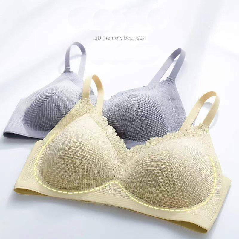 Женский бюстгальтер из латекса с кружевом на подтяжках без косточек, кружевной спортивный бюстгальтер для сна, удобный чехол