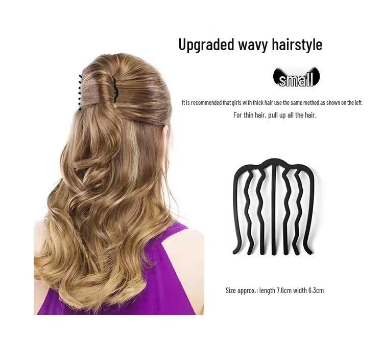 Семизвенная шпилька для волос U-образная расческа заколка для пучков