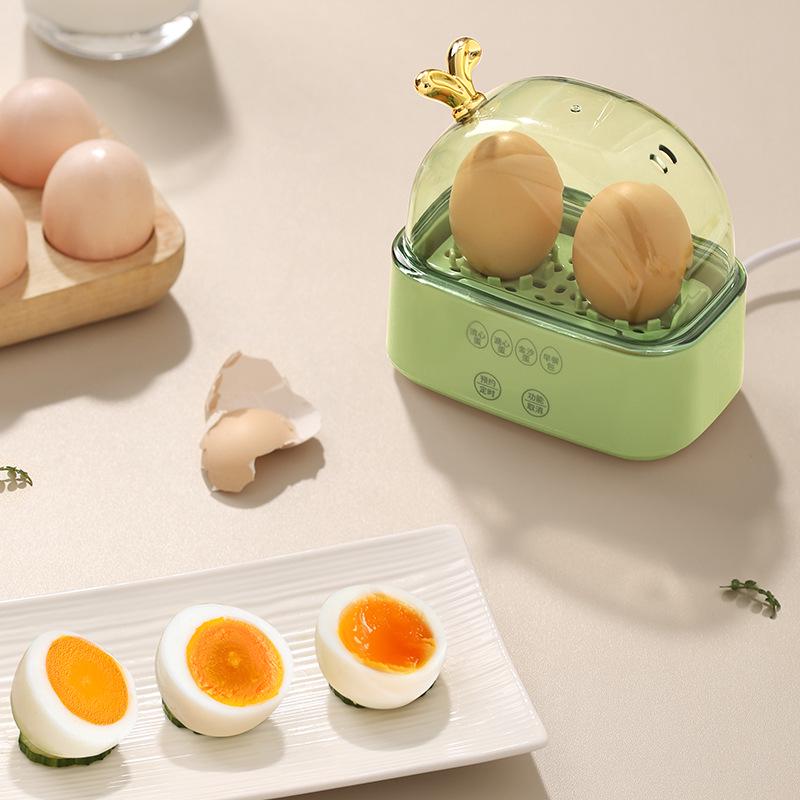 Automatic Mini Egg Steamer with Timer: Multifunctional, Anti-Dry, Perfect for Breakfast