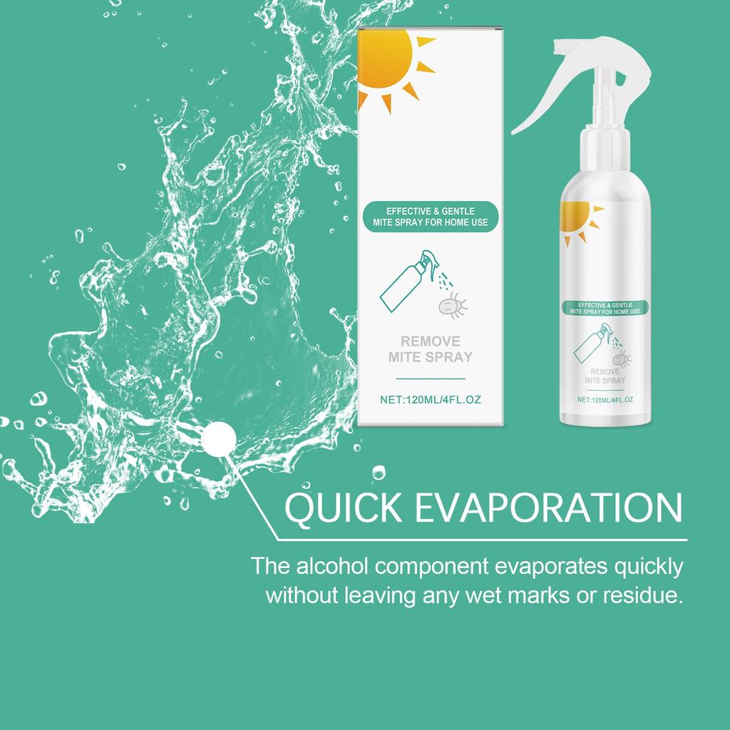 Multi-scenario Mite-removing Spray For Bedroom Sofa And Bedding Care, Quick Evaporation Without Leaving Marks 120ml
