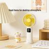Portable USB-Charged Handheld Fan with 100-Speed Stepless Control and Strong Wind Power