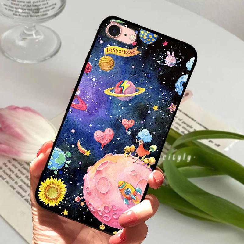 Чехол для iPhone 6S 6 Силиконовый Мягкий Задний Чехол для Телефона Для iPhone 7 7Plus 6 6S Plus Силиконовые Чехлы Для iPhone 8 8 Plus Fundas Бампер