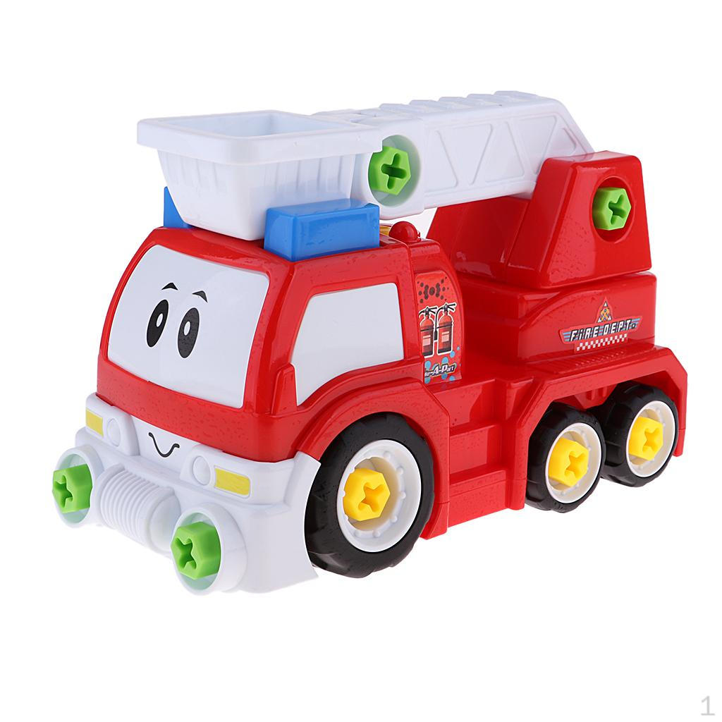 Assembly Plastic Car Simulation Truck Blocks Kit Educational Toys