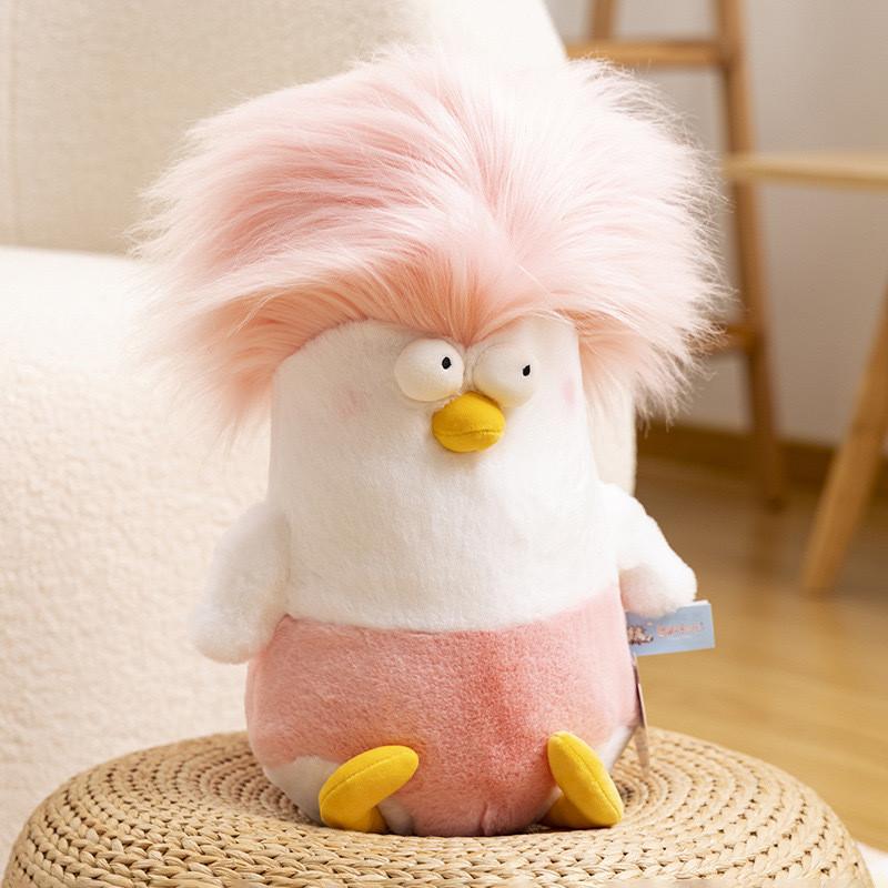 Exploding Head Chicken Plush Toy With Short Pile Cotton For Kids And Teens Gift