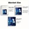 Blue frog 2D Flat Pattern Flannel Blanket High quality All Seasons Warmth and Comfort Perfect for Christmas Gifts.PMT0914418