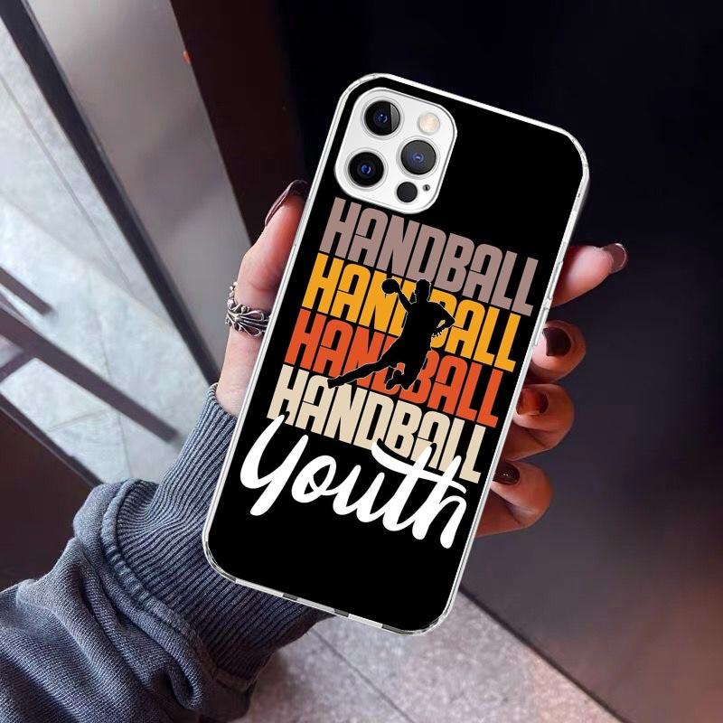 Handball Sport Phone Case For iPhone 17 Air 11 13 Mini 14 15 Plus 16 12 Pro Max 16E SE 7 8 Pattern Soft TPU Back Cover 17 Air 1