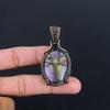 Purpurite Jewelry, 999 Copper Wire Wrapped Pendant Handmade Gemstone Jewelry, Gifts For Wife Brand New Pendant