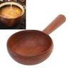 Solid Wood Wooden Ladle Multifunctional Wooden Serving Spoon Tablespoon Wooden Water Ladle  Cooking
