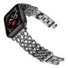 For Apple Watch 10 46mm / Ultra 2 / Ultra 49mm / 9 8 7 45mm / SE (2023) SE (2022) SE 6 5 4 44mm / 3 2 1 42mm Stylish Zinc Alloy Watch Strap