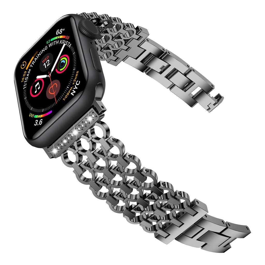 For Apple Watch 10 46mm / Ultra 2 / Ultra 49mm / 9 8 7 45mm / SE (2023) SE (2022) SE 6 5 4 44mm / 3 2 1 42mm Stylish Zinc Alloy Watch Strap