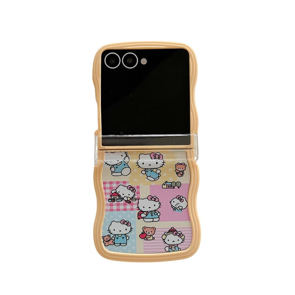 Складной защитный чехол KT Cat с ремешком для серии Samsung Galaxy Z Flip