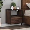 VidaXL Wall-mounted Bedside Table Brown Oak 40x31x39.5 Cm, Cabinet, Side Table, Bed Cabinet, Bedside Cabinet, Table 848742