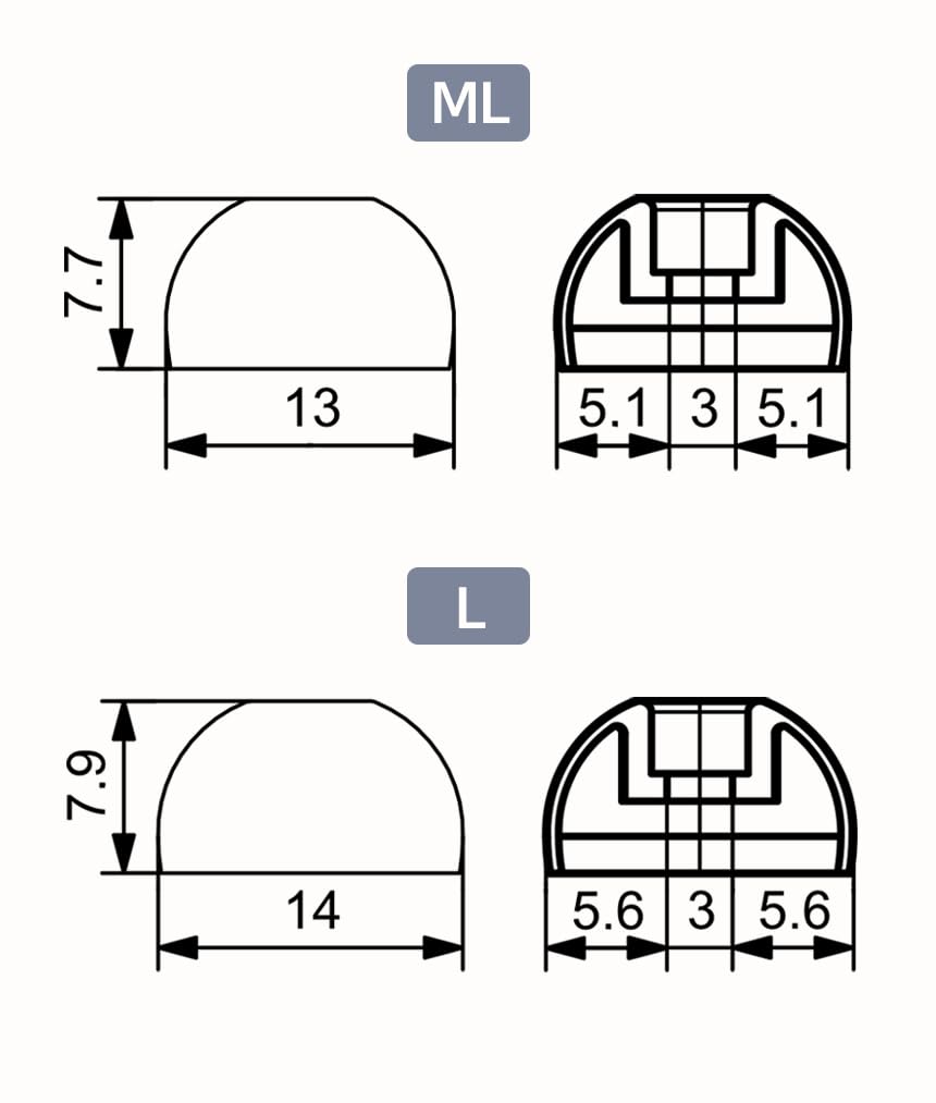 DIVINUS VELVET for AirPods Pro Pair Each of 5 Earpiece with Adapter for AirPods Pro 1 Pair for Completely Wireless Earphones Authorized Distributor [1