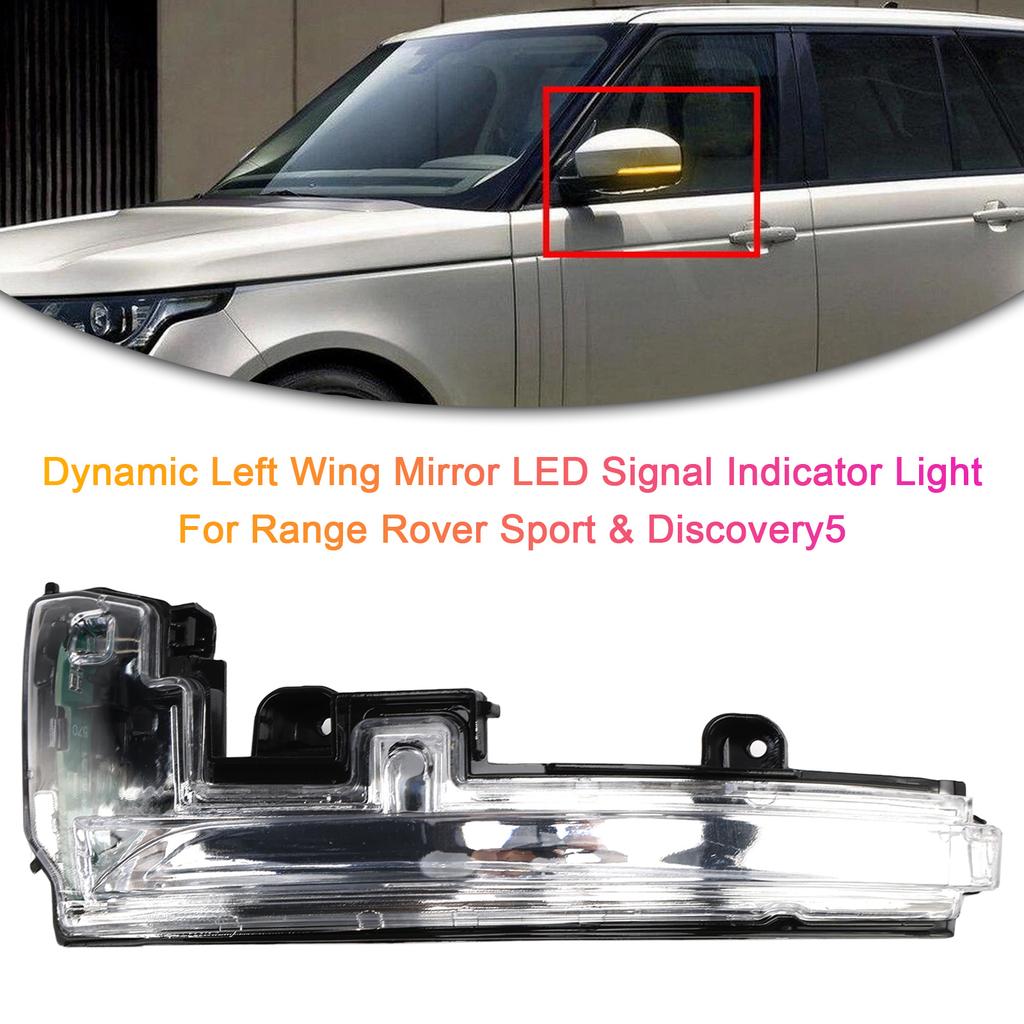 Dynamic Left Wing Mirror LED Signal Indicator Light For Range Rover Sport & Discovery5
