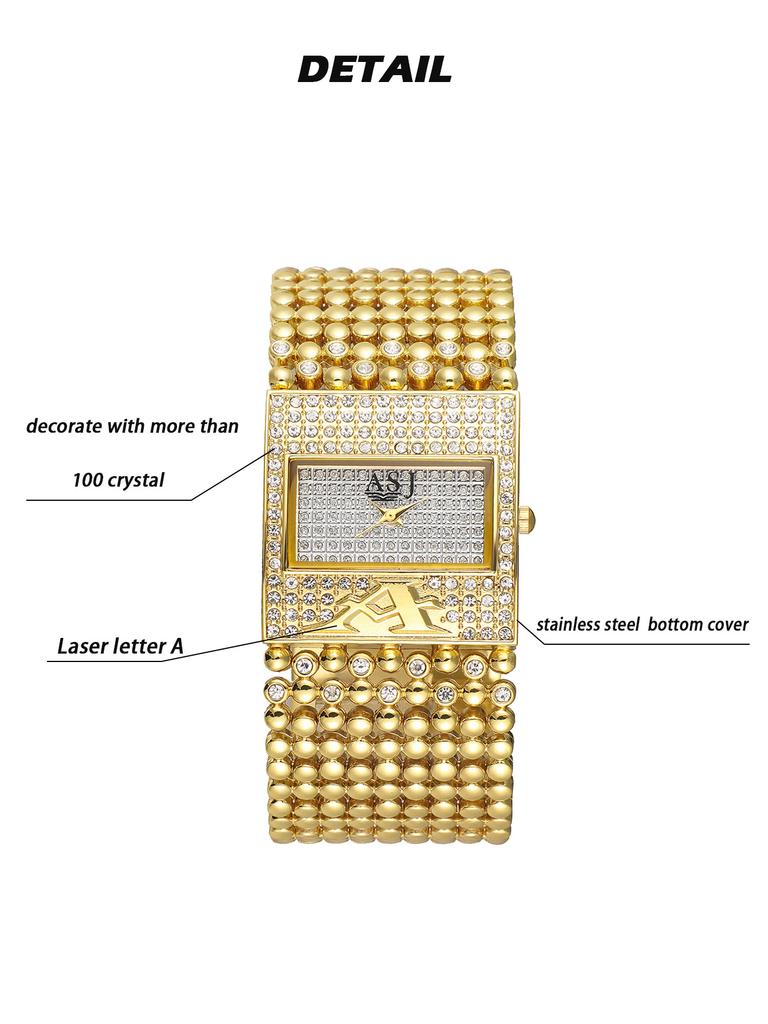 UTHAI CQ415 Ближневосточная мода Женские часы Простые часы с бриллиантами Кварцевые часы Легкая роскошь Часы в подарок для женщины