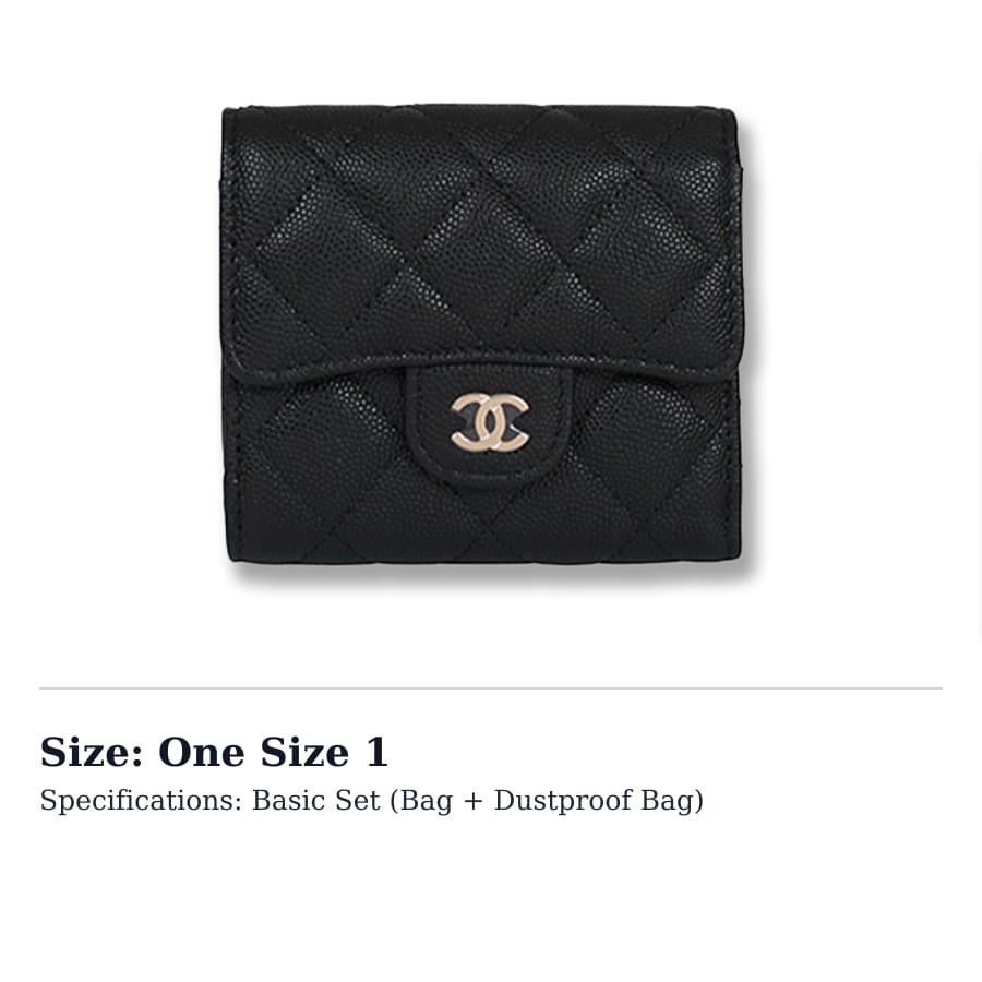 Chanel 22K Осенне-зимний держатель для карт, кошелек, кошелек, кошелек женский, черного цвета, с тиснением под личи из коровьей кожи, AP0712-Y33352-C3906