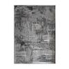 Graphic Living Room Rug Mist Effect Grey 120x170
