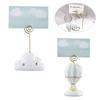 Resin Place Card Holder Hot Air Balloons/Clouds Price Label Holder Exquisite Photo Clip Shop